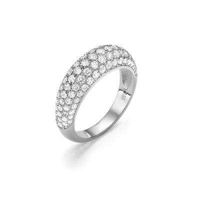 Bubble diamonds ring