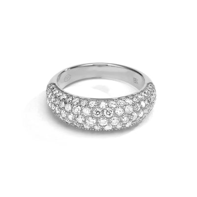 Bubble diamonds ring