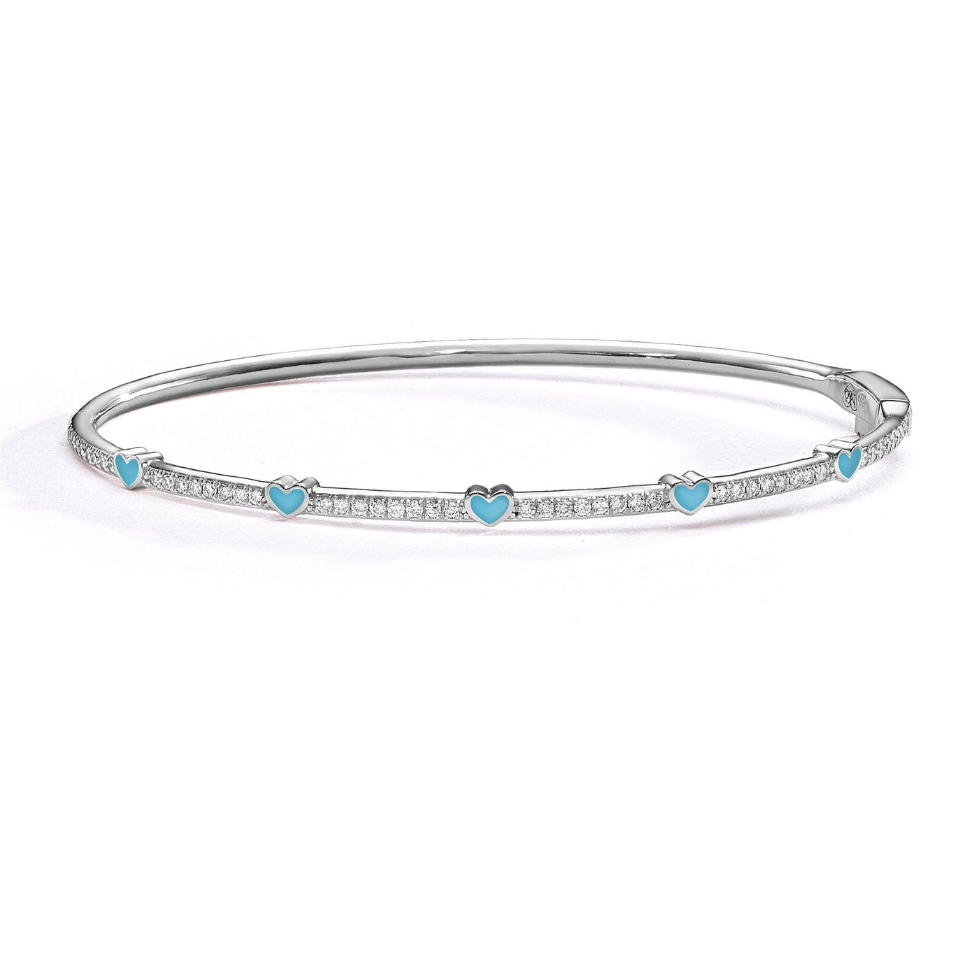 Mini 5 hearts bangle bracelet